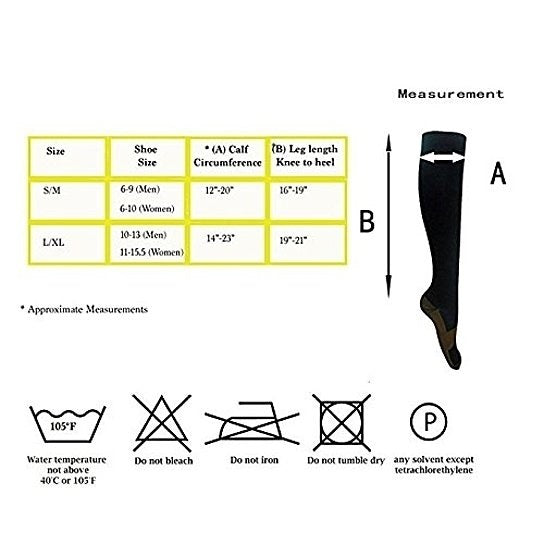 Copper Infused Compression Socks Lightweight