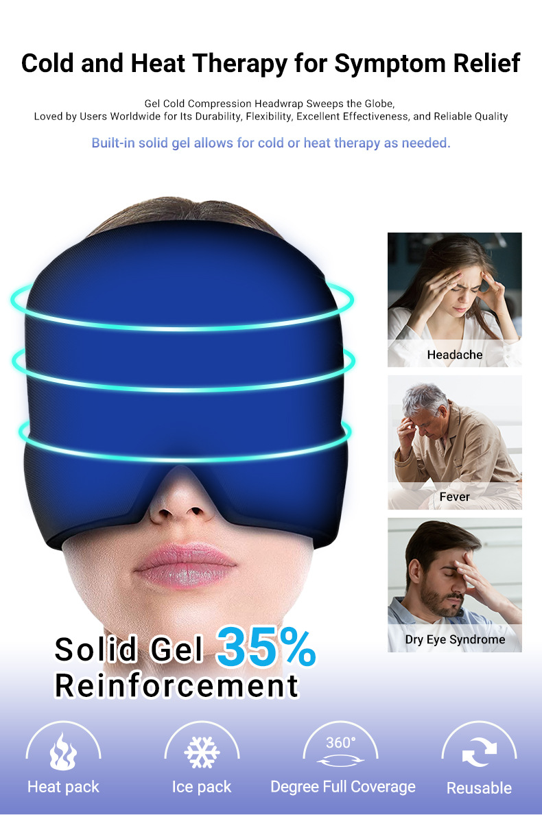 Cooling Gel Eye Mask for Headache Relief