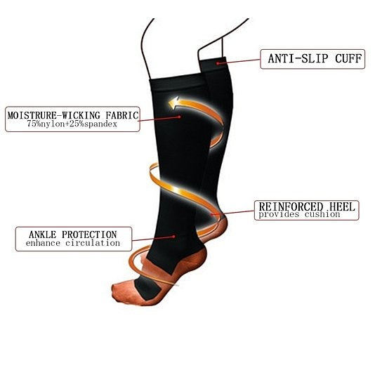 Copper Infused Compression Socks Lightweight